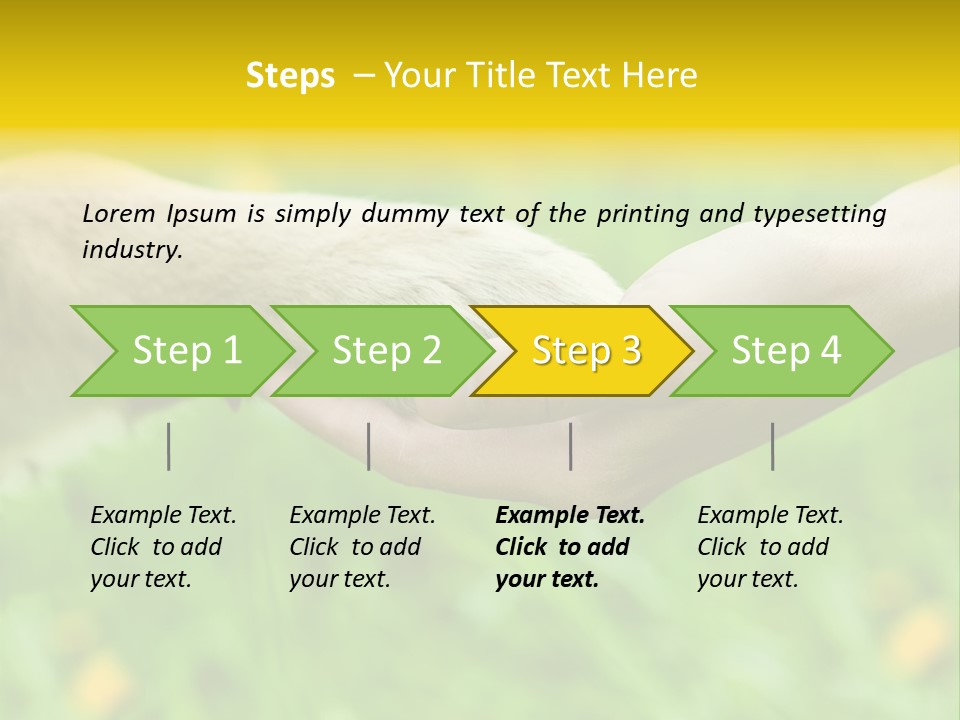 Care Help Hand PowerPoint Template
