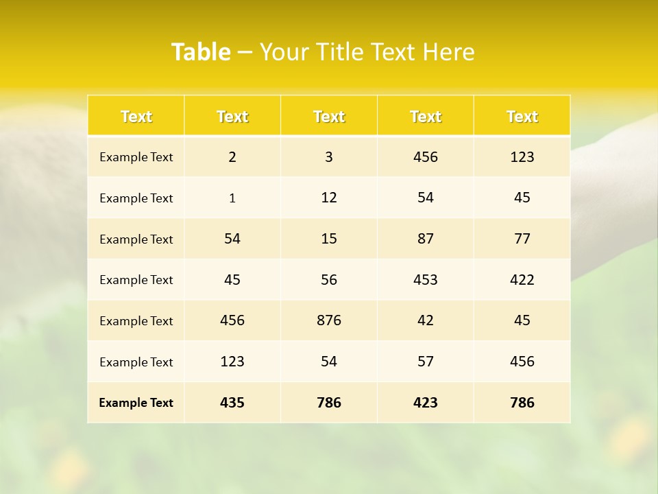 Care Help Hand PowerPoint Template