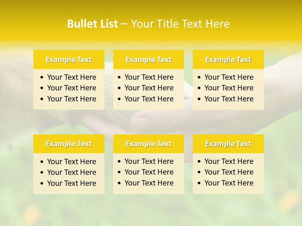 Care Help Hand PowerPoint Template
