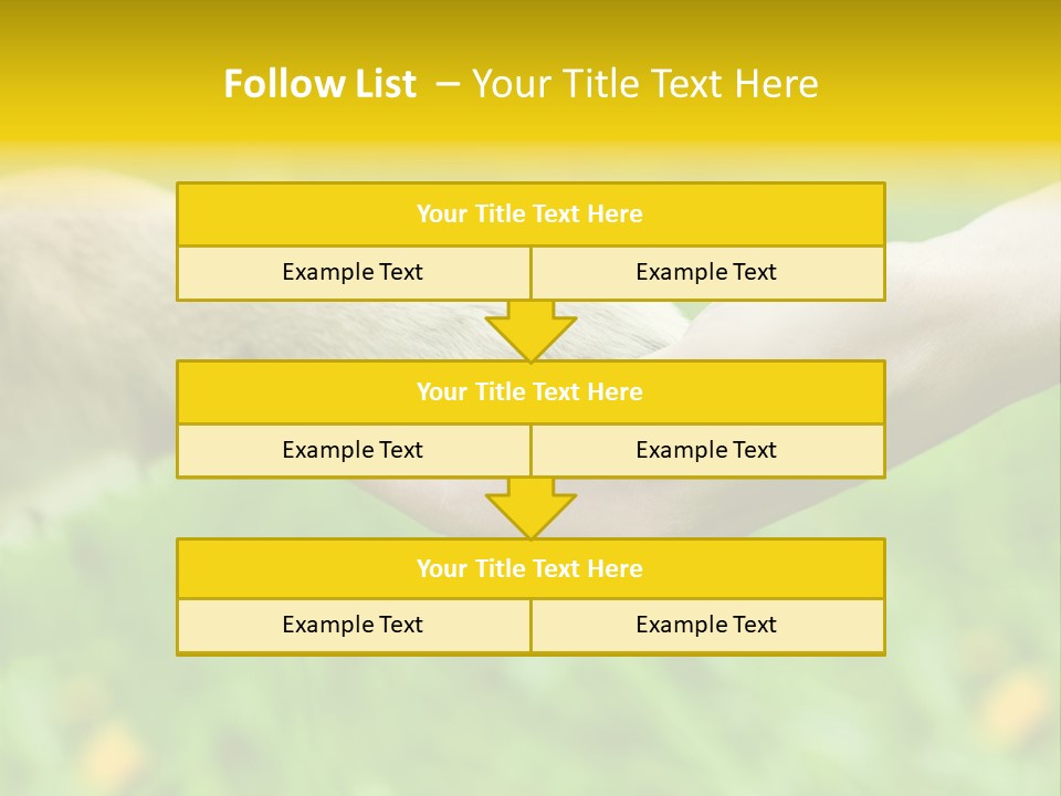 Care Help Hand PowerPoint Template