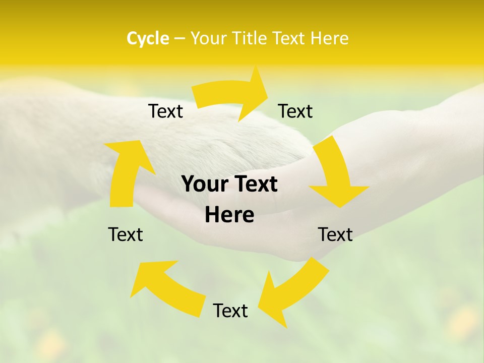 Care Help Hand PowerPoint Template