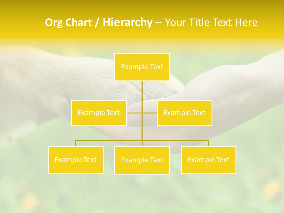 Care Help Hand PowerPoint Template