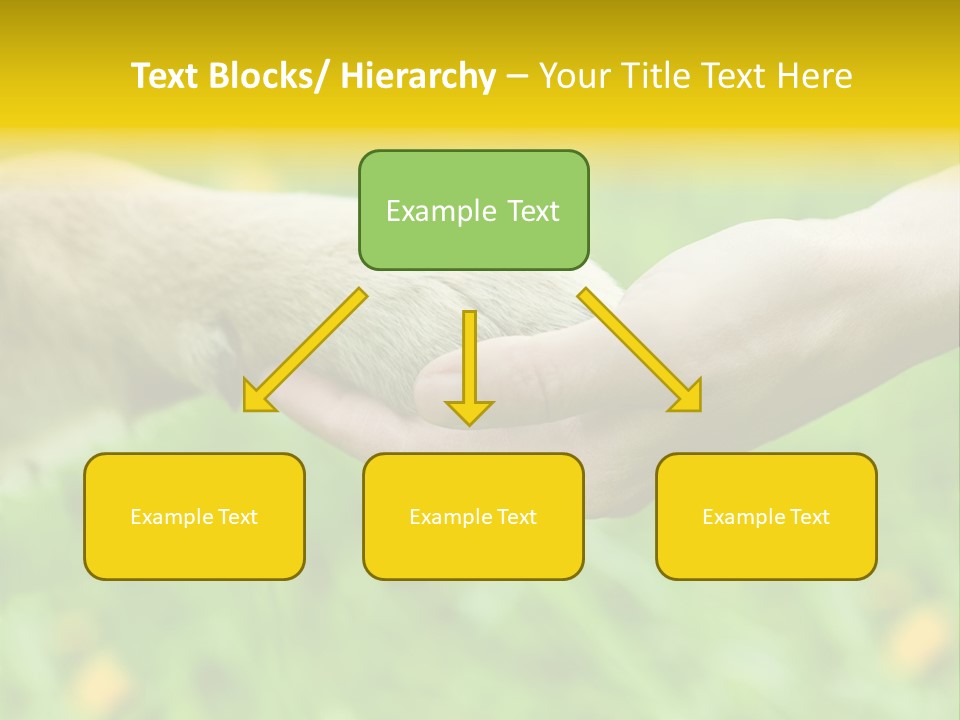 Care Help Hand PowerPoint Template