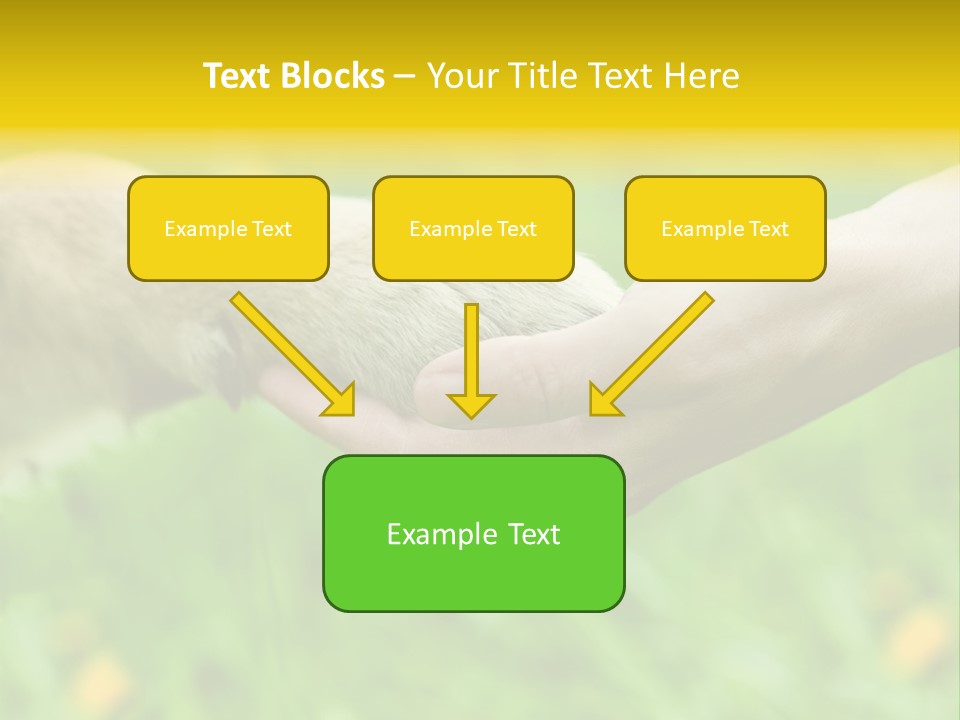 Care Help Hand PowerPoint Template