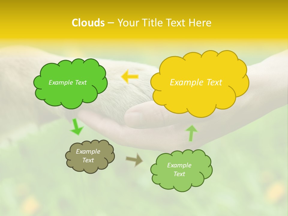 Care Help Hand PowerPoint Template