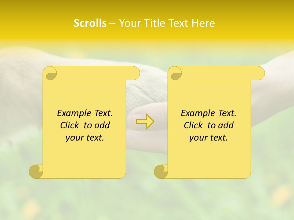 Care Help Hand PowerPoint Template