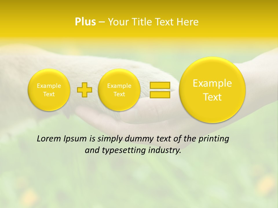 Care Help Hand PowerPoint Template