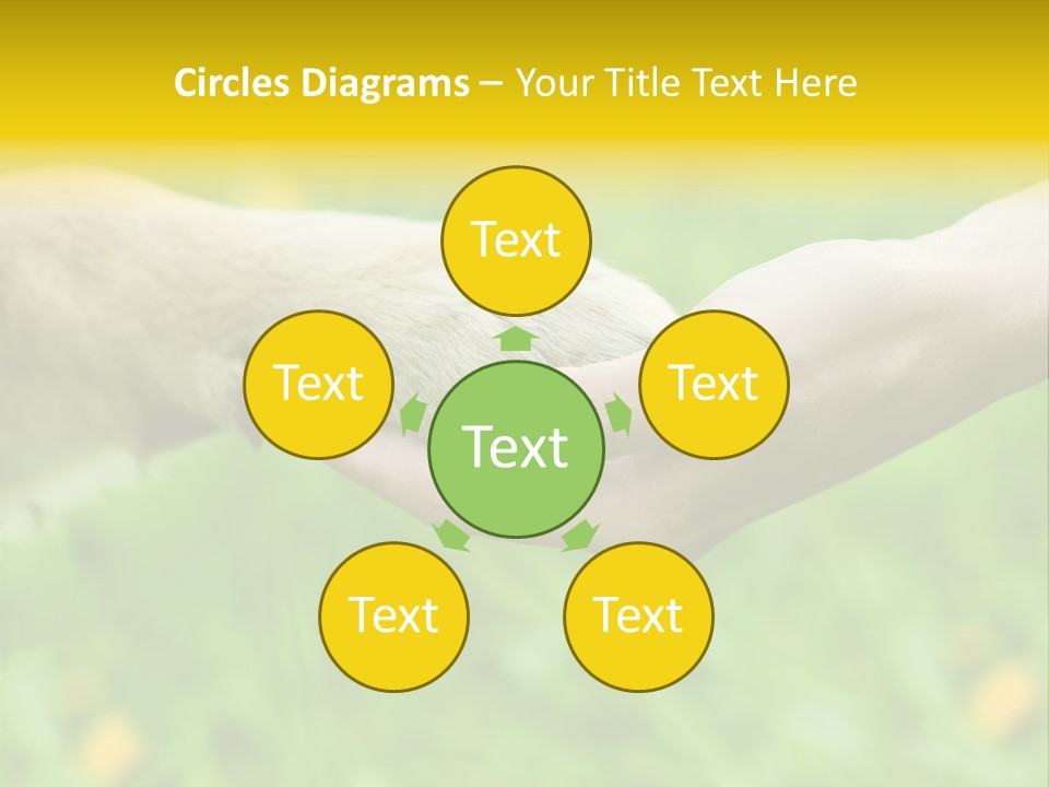 Care Help Hand PowerPoint Template