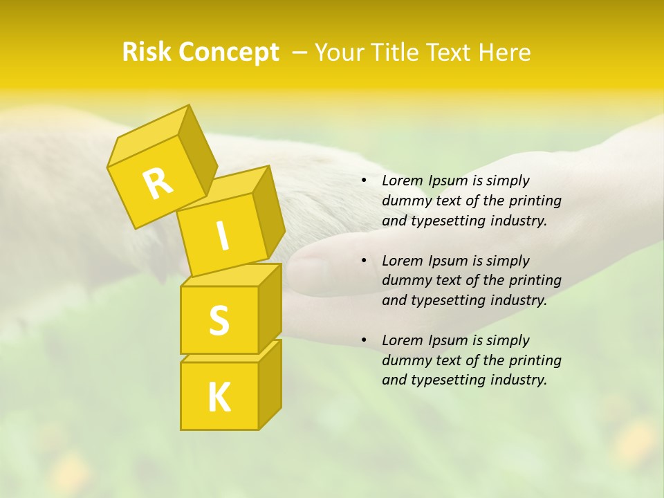 Care Help Hand PowerPoint Template