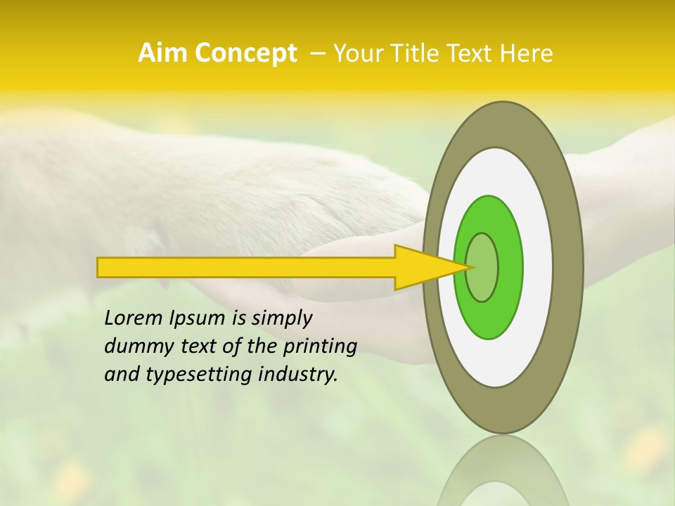 Care Help Hand PowerPoint Template