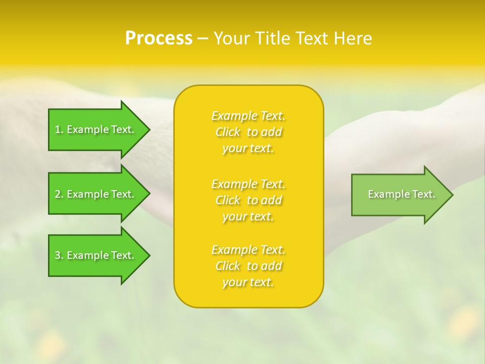 Care Help Hand PowerPoint Template