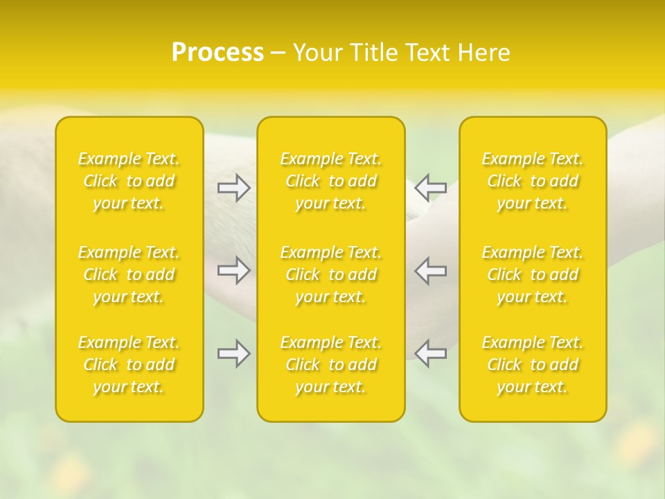 Care Help Hand PowerPoint Template