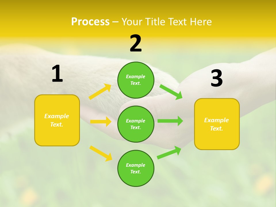 Care Help Hand PowerPoint Template