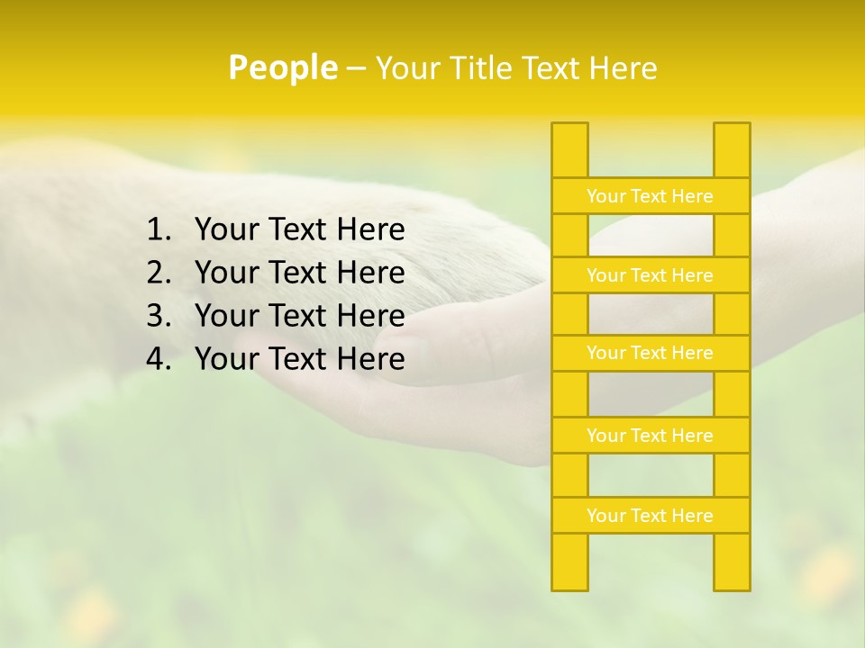 Care Help Hand PowerPoint Template