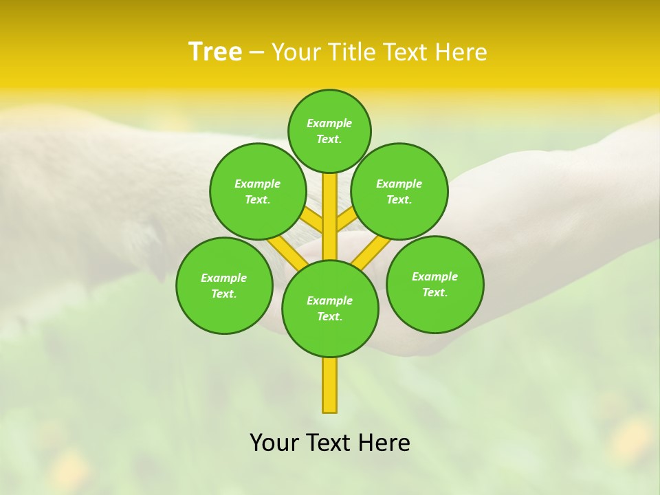 Care Help Hand PowerPoint Template