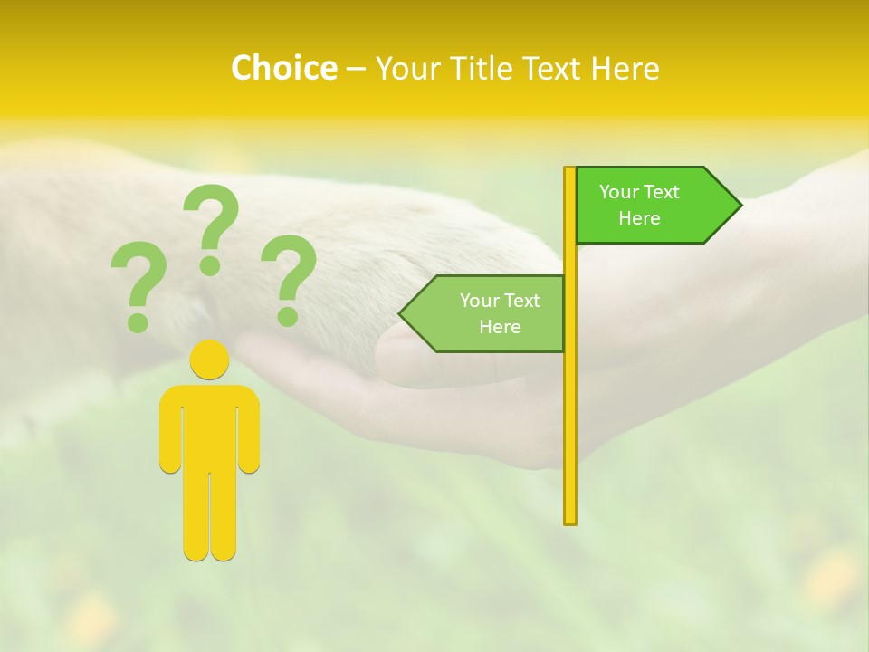 Care Help Hand PowerPoint Template