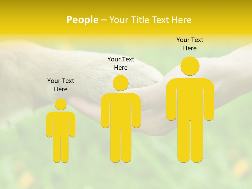 Care Help Hand PowerPoint Template