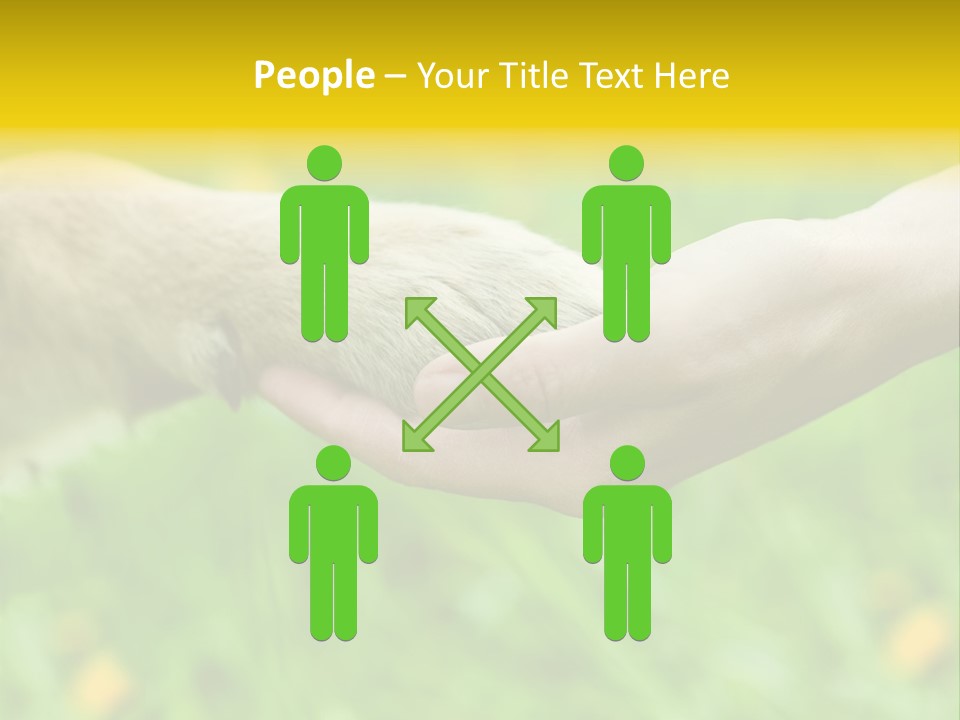 Care Help Hand PowerPoint Template