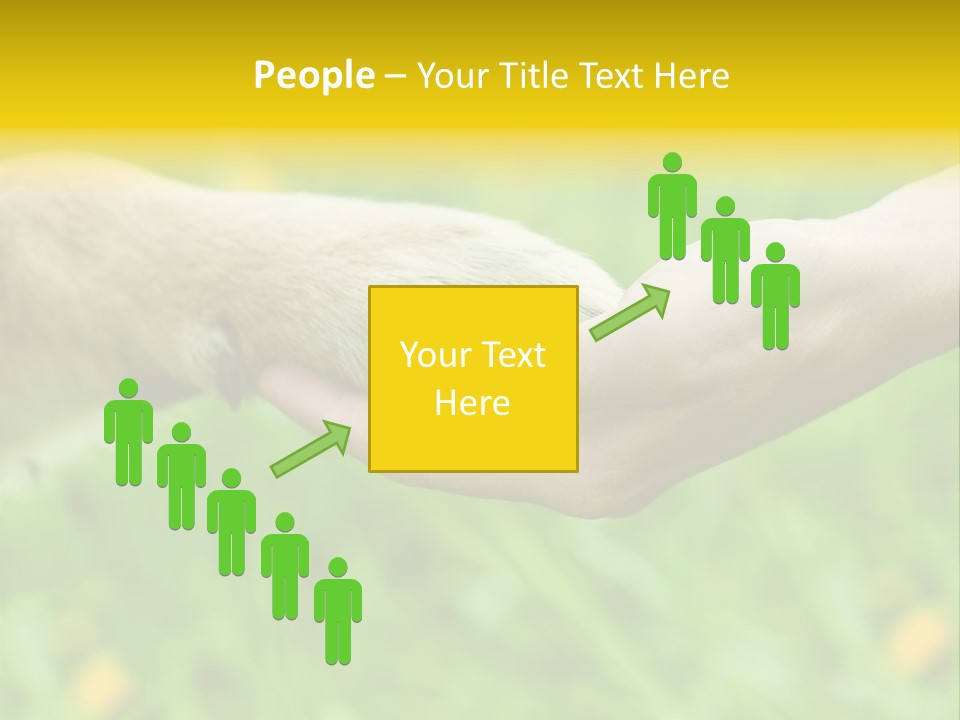 Care Help Hand PowerPoint Template
