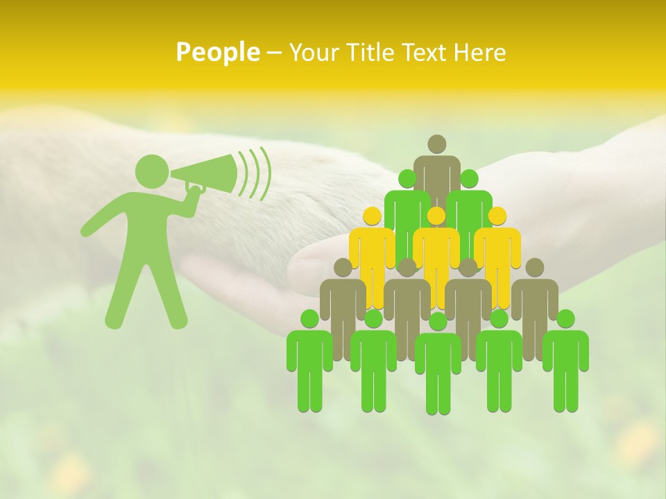 Care Help Hand PowerPoint Template