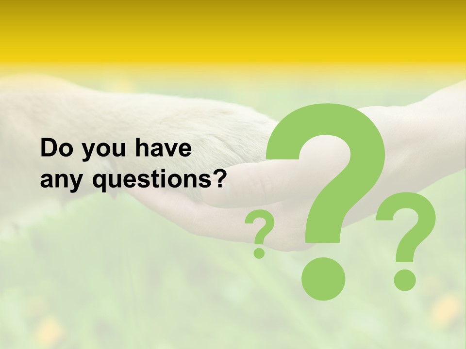 Care Help Hand PowerPoint Template