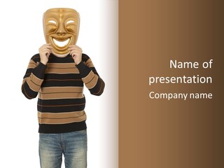 Fraud Disguise Impostor PowerPoint Template