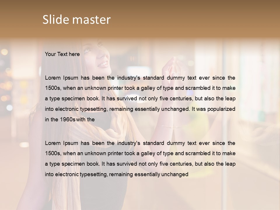 Shop Smile Deciding PowerPoint Template