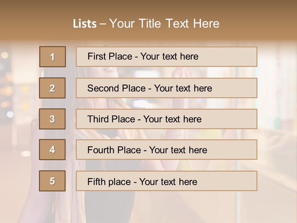 Shop Smile Deciding PowerPoint Template