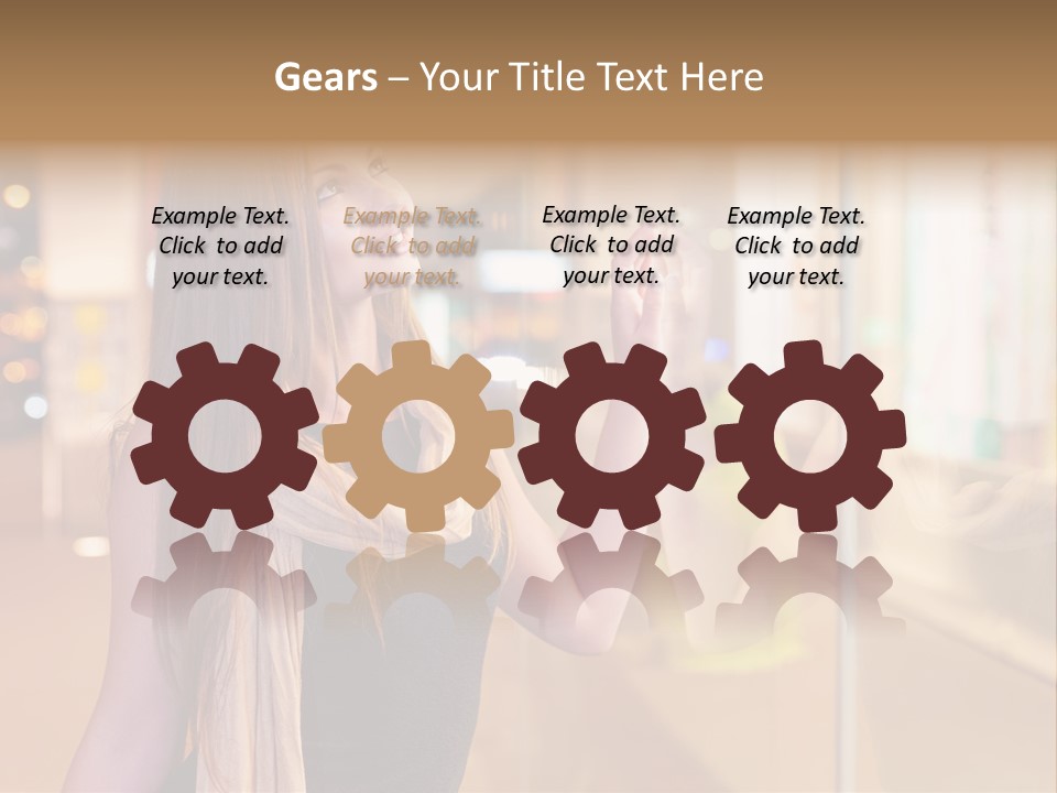 Shop Smile Deciding PowerPoint Template