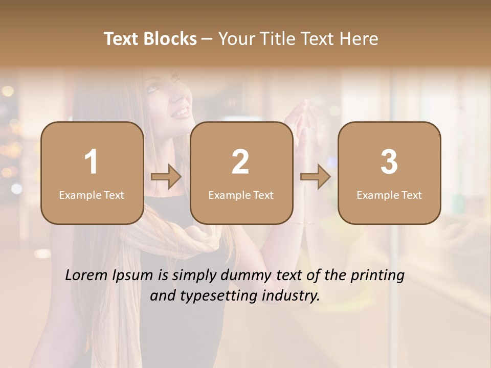 Shop Smile Deciding PowerPoint Template