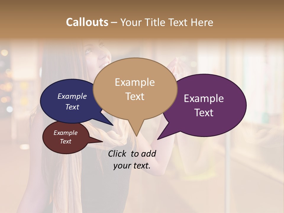 Shop Smile Deciding PowerPoint Template