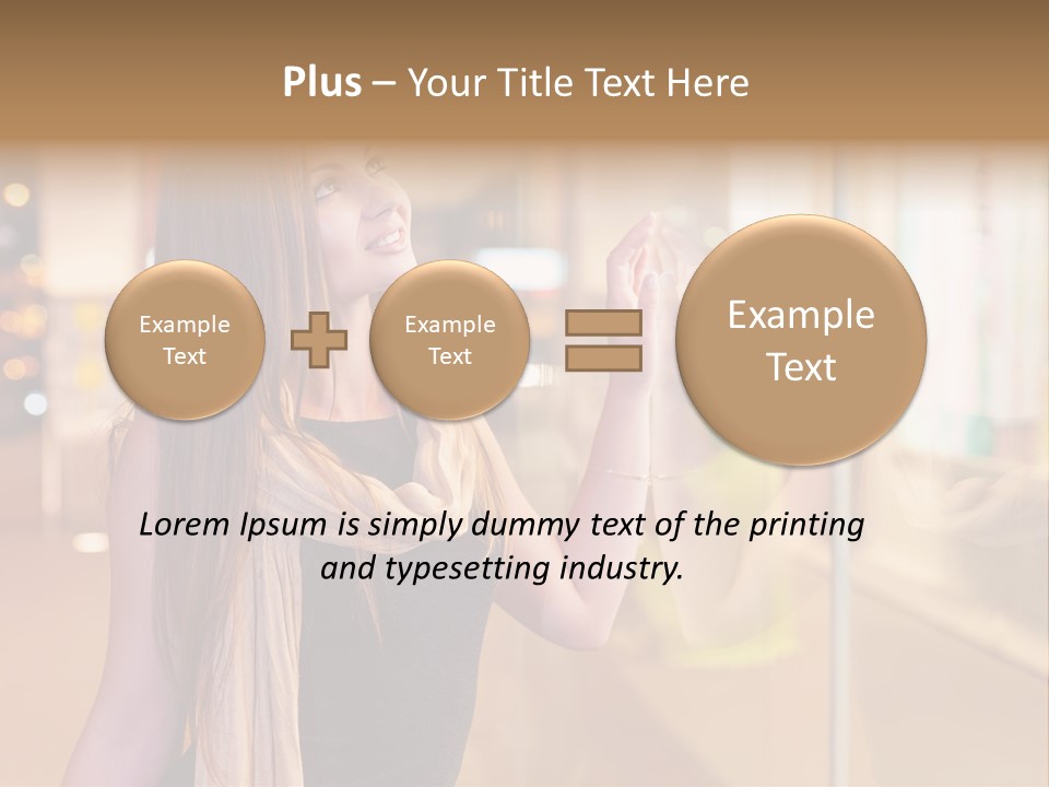 Shop Smile Deciding PowerPoint Template