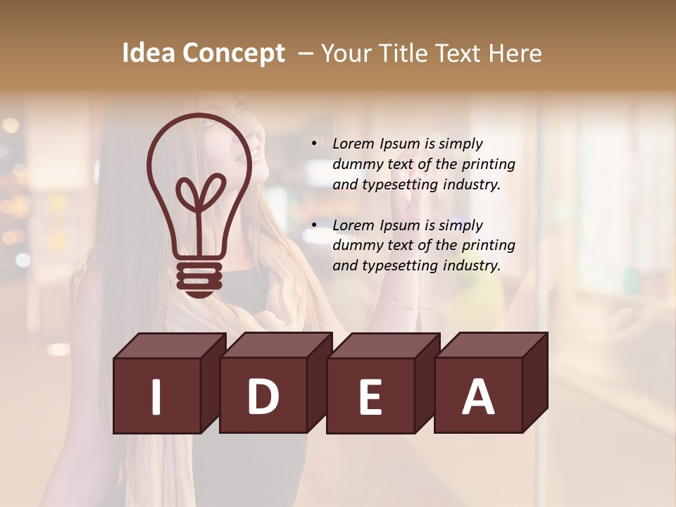 Shop Smile Deciding PowerPoint Template