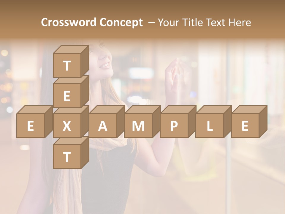 Shop Smile Deciding PowerPoint Template