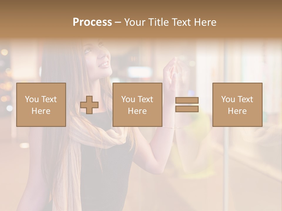 Shop Smile Deciding PowerPoint Template