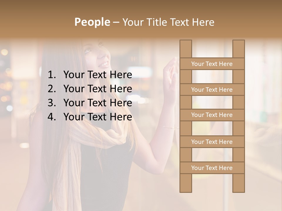 Shop Smile Deciding PowerPoint Template