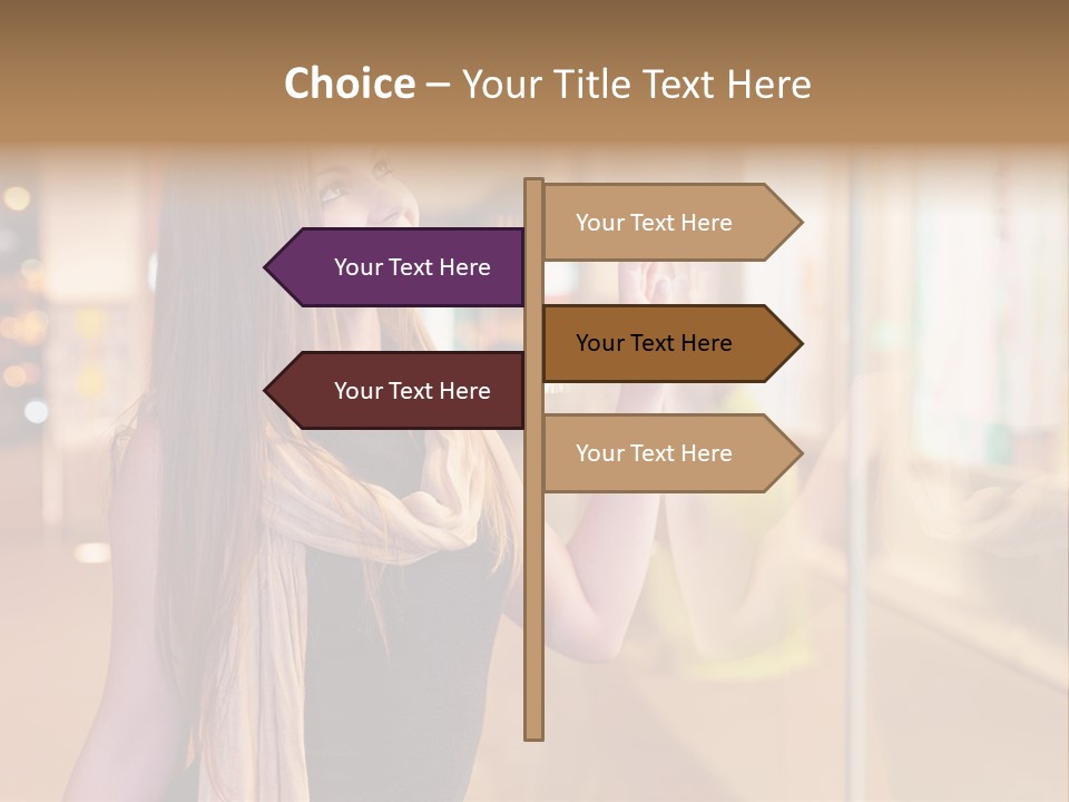 Shop Smile Deciding PowerPoint Template