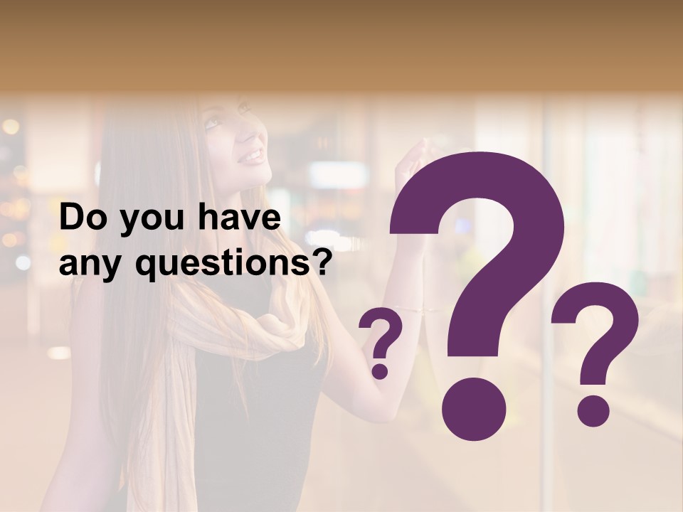 Shop Smile Deciding PowerPoint Template