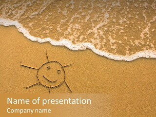 August Draw Shore PowerPoint Template