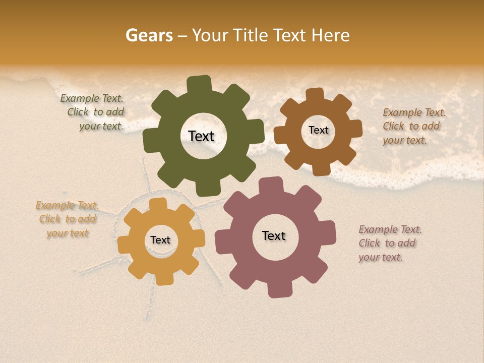 August Draw Shore PowerPoint Template