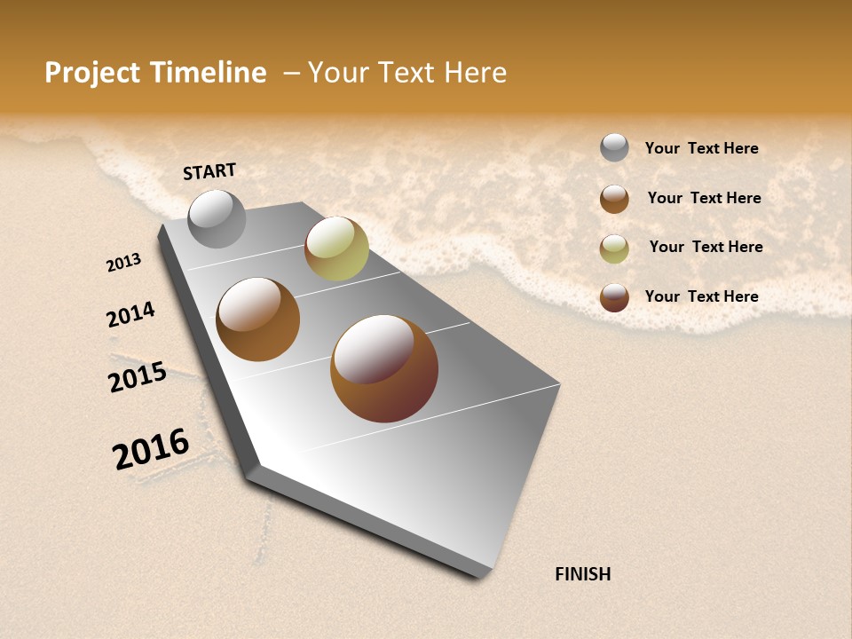 August Draw Shore PowerPoint Template