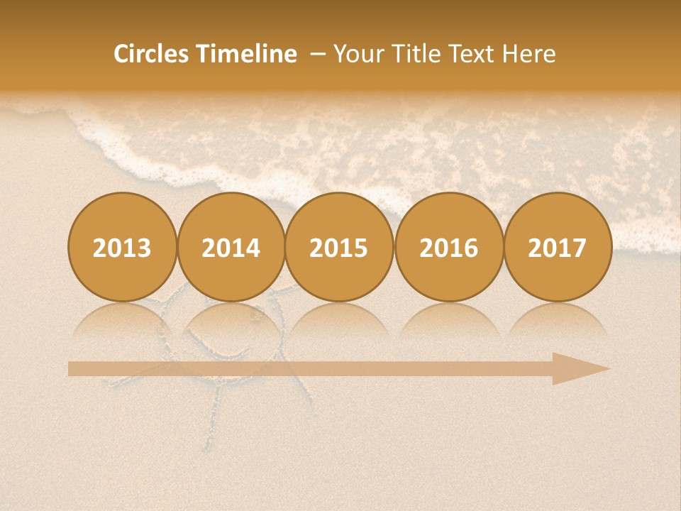 August Draw Shore PowerPoint Template