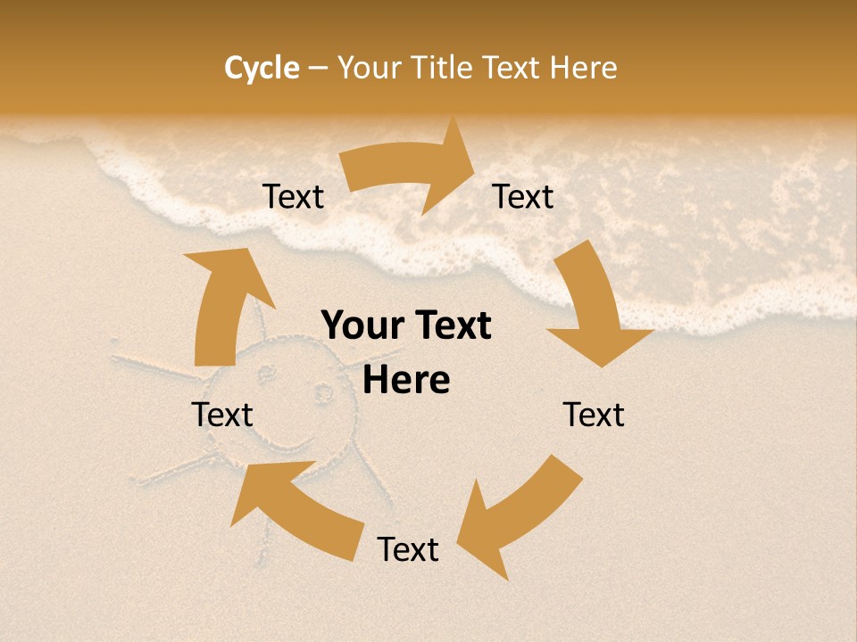August Draw Shore PowerPoint Template