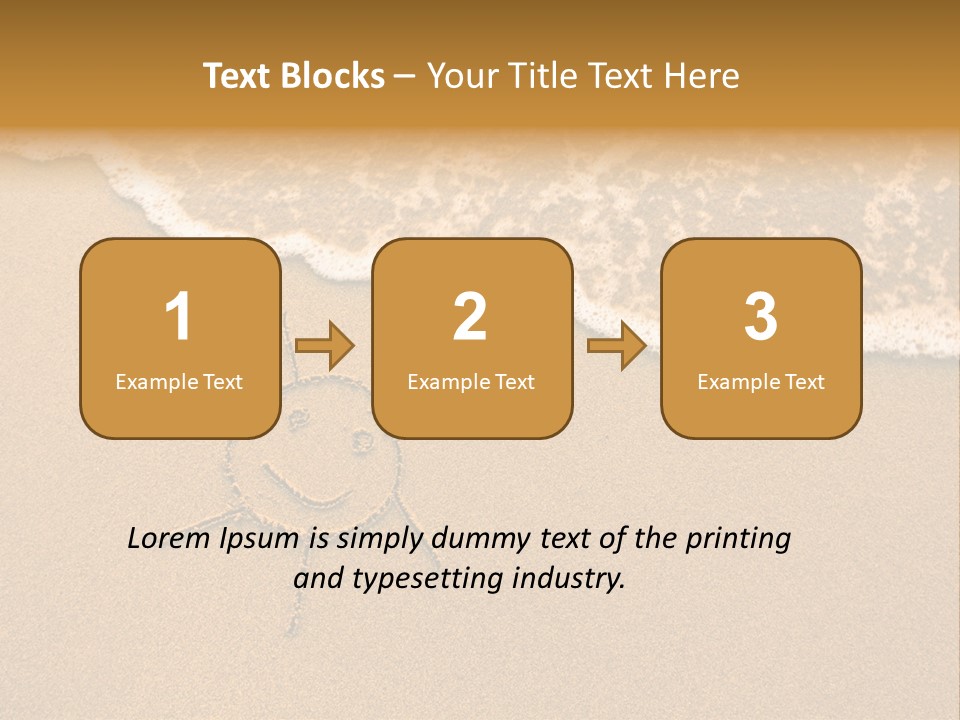 August Draw Shore PowerPoint Template