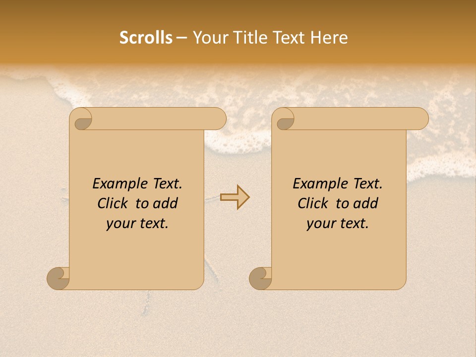 August Draw Shore PowerPoint Template