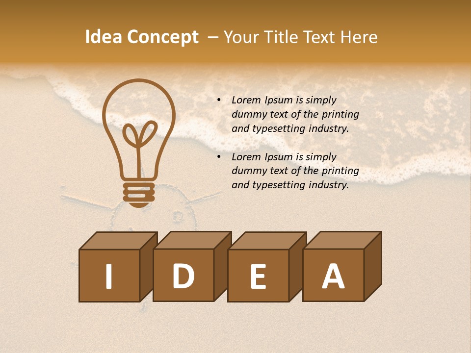 August Draw Shore PowerPoint Template