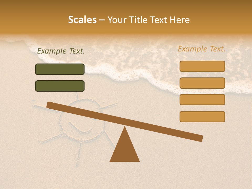 August Draw Shore PowerPoint Template