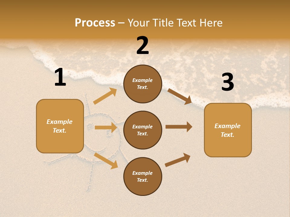 August Draw Shore PowerPoint Template