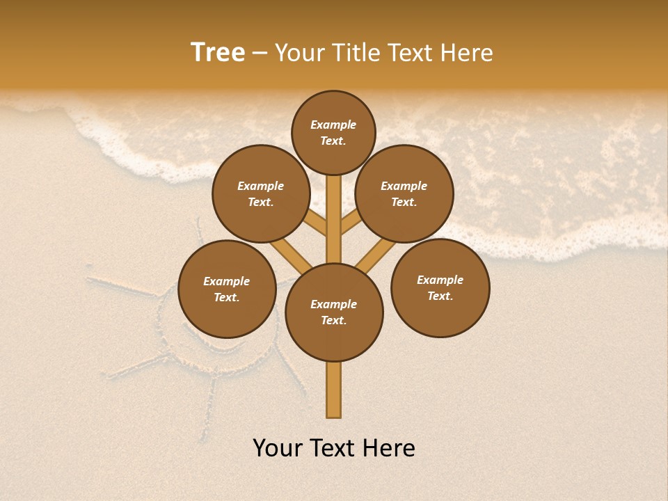 August Draw Shore PowerPoint Template