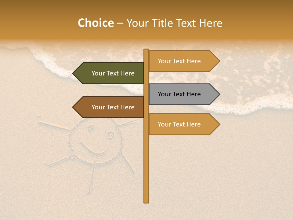 August Draw Shore PowerPoint Template